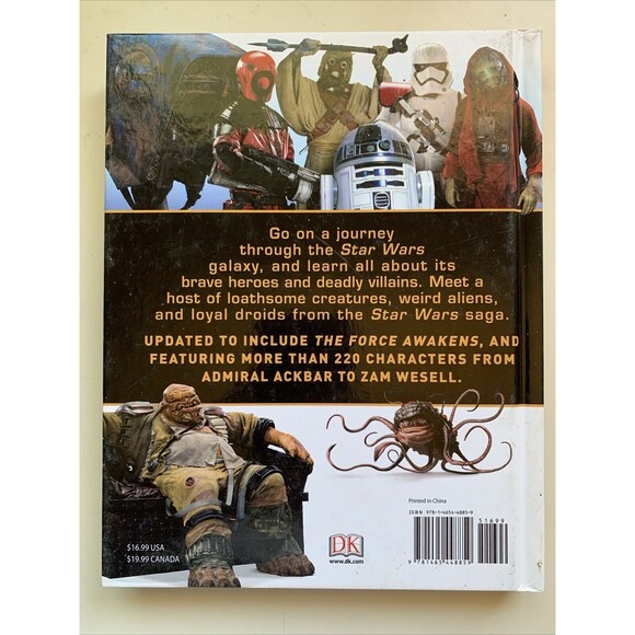 Star Wars Character Encyclopedia Updated Expanded Hardcover Disney Unread - Picture 6 of 6